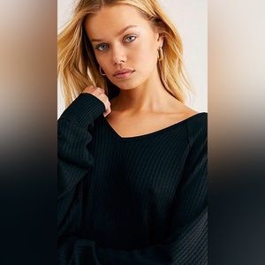 Free People Sweater Black
